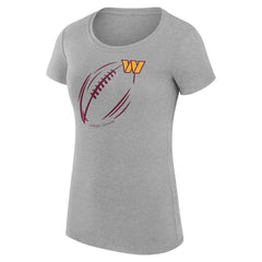 Washington Commanders G-III 4Her by Carl Banks Women's Super-Slim Fit Lightweight Subtle Football T-Shirt