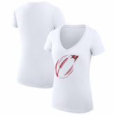 Tampa Bay Buccaneers G-III 4Her by Carl Banks Women's Super-Slim Fit Lightweight Subtle Football V-Neck T-Shirt