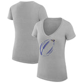 Baltimore Ravens G-III 4Her by Carl Banks Women's Super-Slim Fit Lightweight Subtle Football V-Neck T-Shirt
