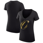 Minnesota Vikings G-III 4Her by Carl Banks Women's Super-Slim Fit Lightweight Subtle Football V-Neck T-Shirt