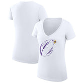 Minnesota Vikings G-III 4Her by Carl Banks Women's Super-Slim Fit Lightweight Subtle Football V-Neck T-Shirt