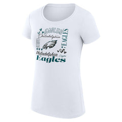 Philadelphia Eagles G-III 4Her by Carl Banks Women's Super-Slim Fit Lightweight Collage Team T-Shirt