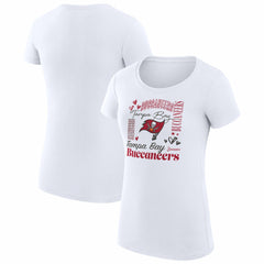 Tampa Bay Buccaneers G-III 4Her by Carl Banks Women's Super-Slim Fit Lightweight Collage Team T-Shirt
