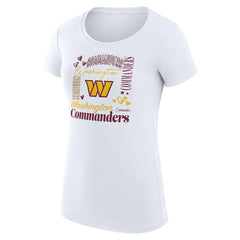 Washington Commanders G-III 4Her by Carl Banks Women's Super-Slim Fit Lightweight Collage Team T-Shirt