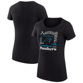 Carolina Panthers G-III 4Her by Carl Banks Women's Super-Slim Fit Lightweight Collage Team T-Shirt