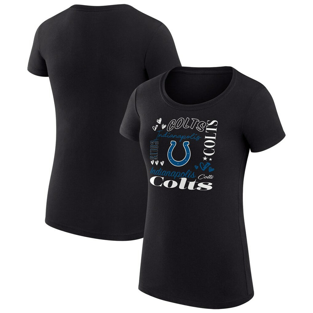 Indianapolis Colts G-III 4Her by Carl Banks Women's Super-Slim Fit Lightweight Collage Team T-Shirt