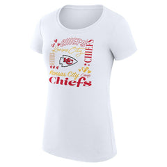 Kansas City Chiefs G-III 4Her by Carl Banks Women's Super-Slim Fit Lightweight Collage Team T-Shirt
