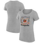 Cincinnati Bengals G-III 4Her by Carl Banks Women's Super-Slim Fit Lightweight Collage Team T-Shirt