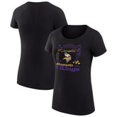 Minnesota Vikings G-III 4Her by Carl Banks Women's Super-Slim Fit Lightweight Collage Team T-Shirt
