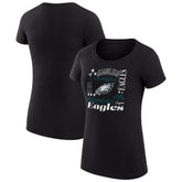 Philadelphia Eagles G-III 4Her by Carl Banks Women's Super-Slim Fit Lightweight Collage Team T-Shirt