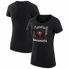 Tampa Bay Buccaneers G-III 4Her by Carl Banks Women's Super-Slim Fit Lightweight Collage Team T-Shirt
