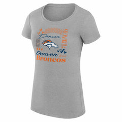 Denver Broncos G-III 4Her by Carl Banks Women's Super-Slim Fit Lightweight Collage Team T-Shirt