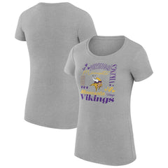 Minnesota Vikings G-III 4Her by Carl Banks Women's Super-Slim Fit Lightweight Collage Team T-Shirt
