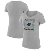 Carolina Panthers G-III 4Her by Carl Banks Women's Super-Slim Fit Lightweight Collage Team T-Shirt