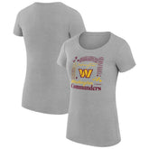 Washington Commanders G-III 4Her by Carl Banks Women's Super-Slim Fit Lightweight Collage Team T-Shirt
