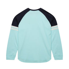 Seattle Kraken Mitchell & Ness Thermal Henley Long Sleeve T-Shirt On Sale