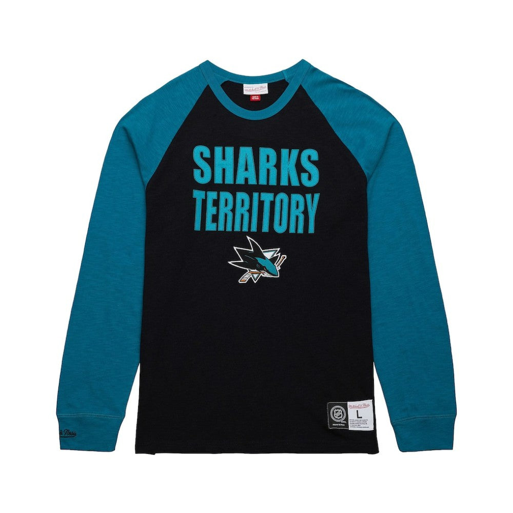 San Jose Sharks Mitchell & Ness Legendary Slub Raglan Long Sleeve T-Shirt Online