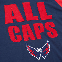 Washington Capitals Mitchell & Ness Legendary Slub Raglan Long Sleeve T-Shirt On Sale