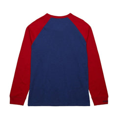 New York Rangers Mitchell & Ness Legendary Slub Raglan Long Sleeve T-Shirt On Sale