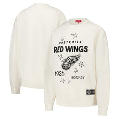 Detroit Red Wings Mitchell & Ness Women's Logo 3.0 Pullover Sweatshirt Outlet