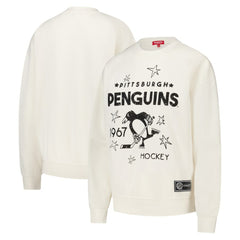 Pittsburgh Penguins Mitchell & Ness Women's Logo 3.0 Pullover Sweatshirt Discount