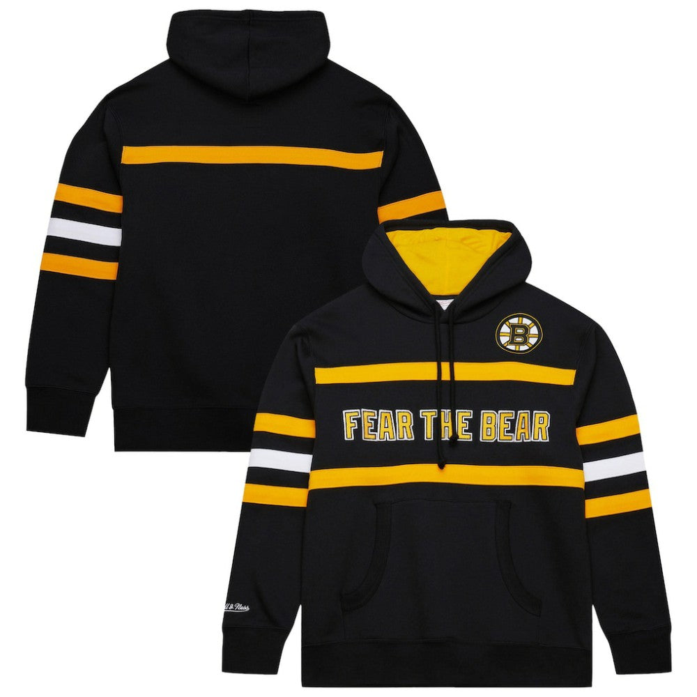 Boston Bruins Mitchell & Ness Head Coach Slogan Pullover Hoodie Sale