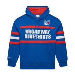 New York Rangers Mitchell & Ness Head Coach Slogan Pullover Hoodie Online