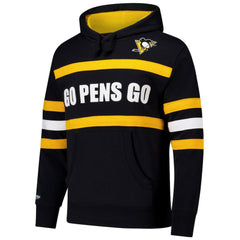 Pittsburgh Penguins Mitchell & Ness Head Coach Slogan Pullover Hoodie Discount
