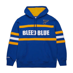 St. Louis Blues Mitchell & Ness Head Coach Slogan Pullover Hoodie Discount
