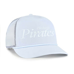 Pittsburgh Pirates '47 Foundation Script Hitch Adjustable Trucker Hat | MLB Discount