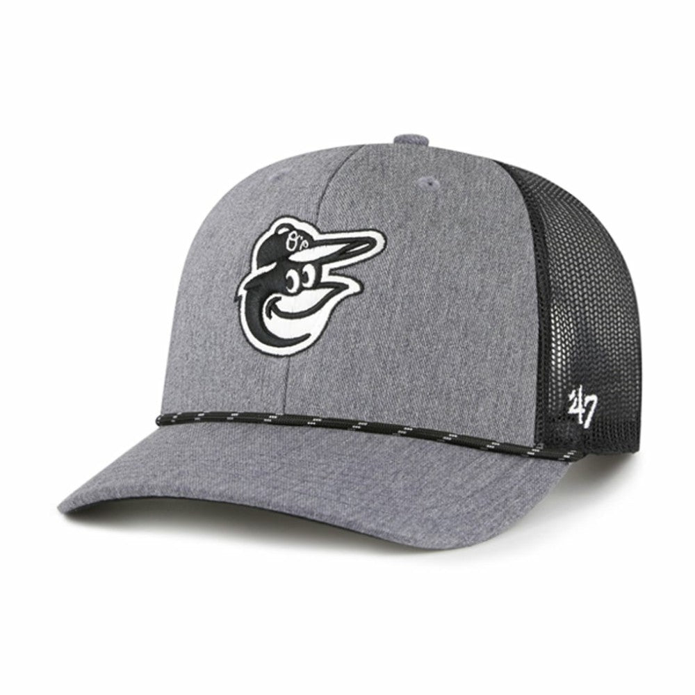 Baltimore Orioles '47 Carbon Rope Trucker Adjustable Hat | MLB For sale