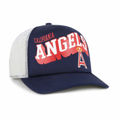 Los Angeles Angels '47 Meander Foam Trucker Snapback Hat | MLB For sale