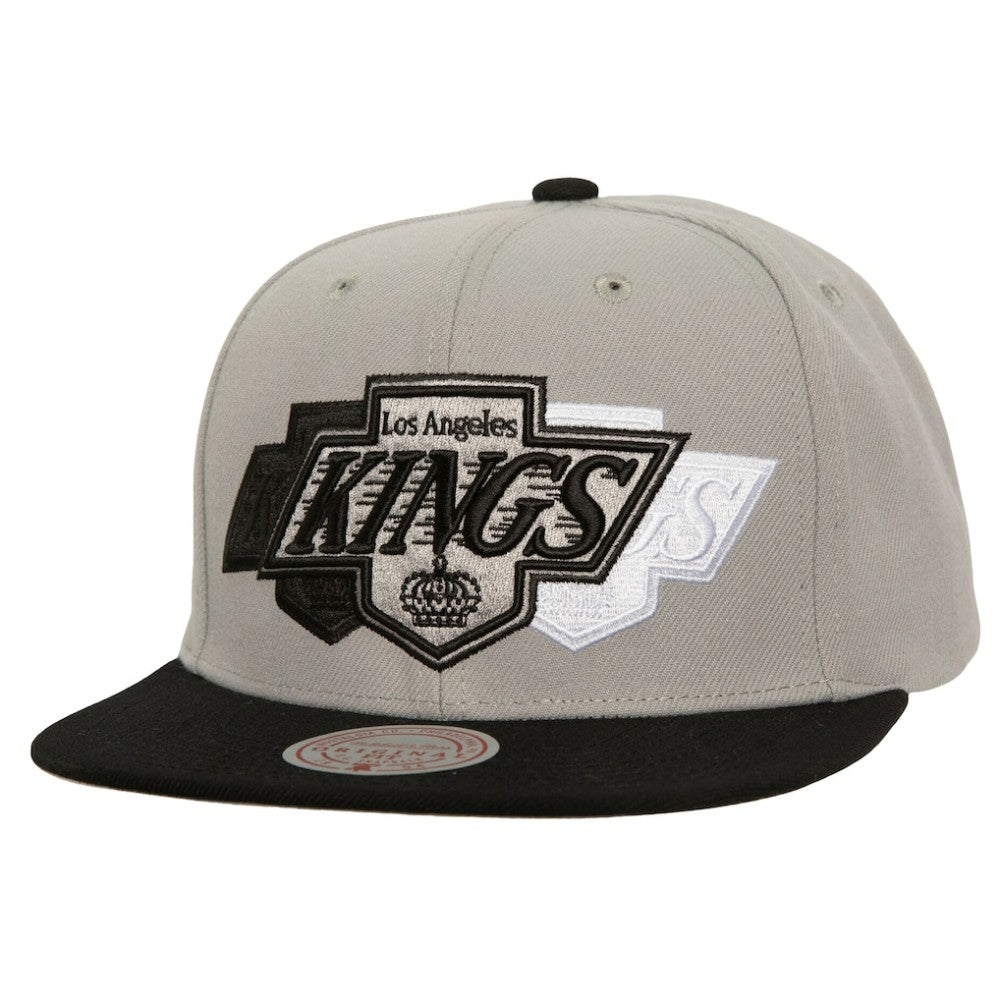 Los Angeles Kings Mitchell & Ness Soul Triple Up Snapback Hat Sale