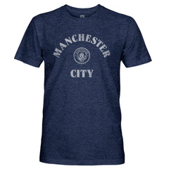 Manchester City 1863FC Team Arch Retro Tri-Blend T-Shirt Navy