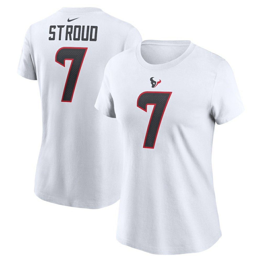 Houston Texans Nike C.J. Stroud Women's Player Name & Number T-Shirt