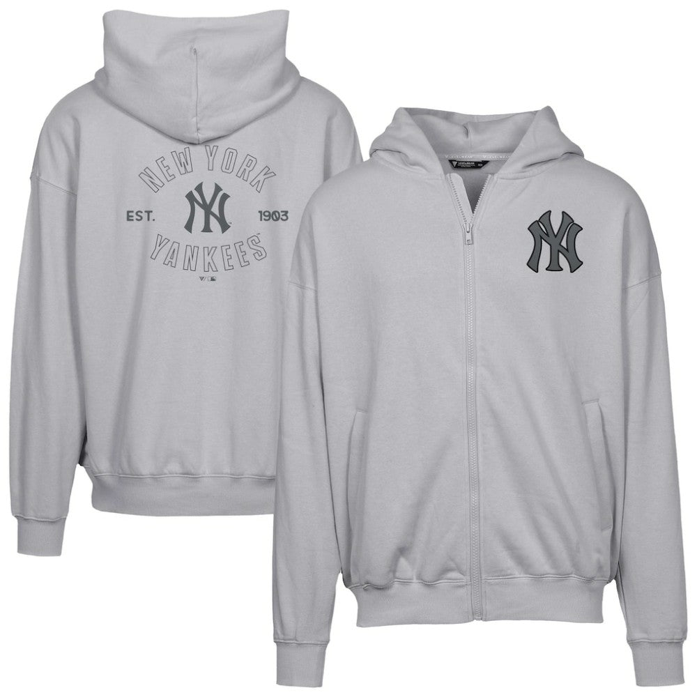 New York Yankees Levelwear Uphill Abyssal Full-Zip Hoodie | MLB Outlet