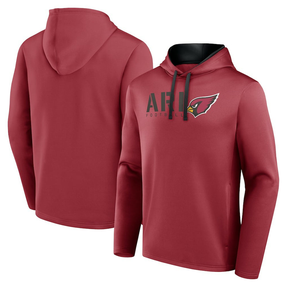 Arizona Cardinals Logo Athletic Head Start Pullover Hoodie