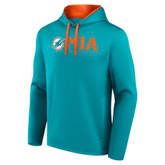 Miami Dolphins Logo Athletic Head Start Pullover Hoodie