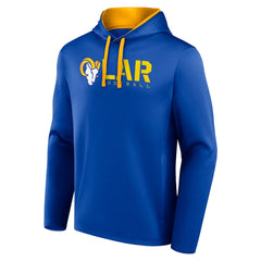 Los Angeles Rams Logo Athletic Head Start Pullover Hoodie