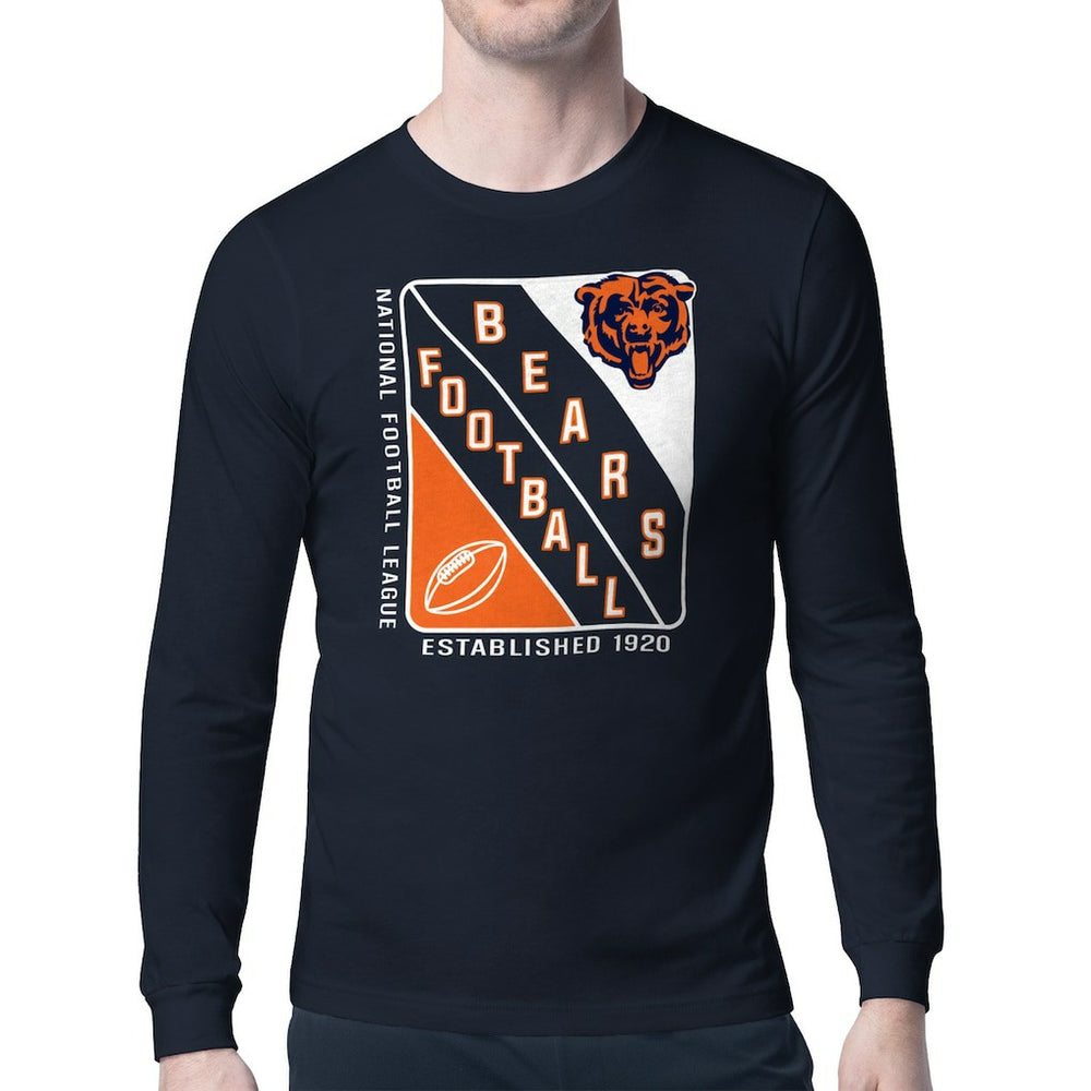 Chicago Bears Starter Shield Logo Long Sleeve T-Shirt