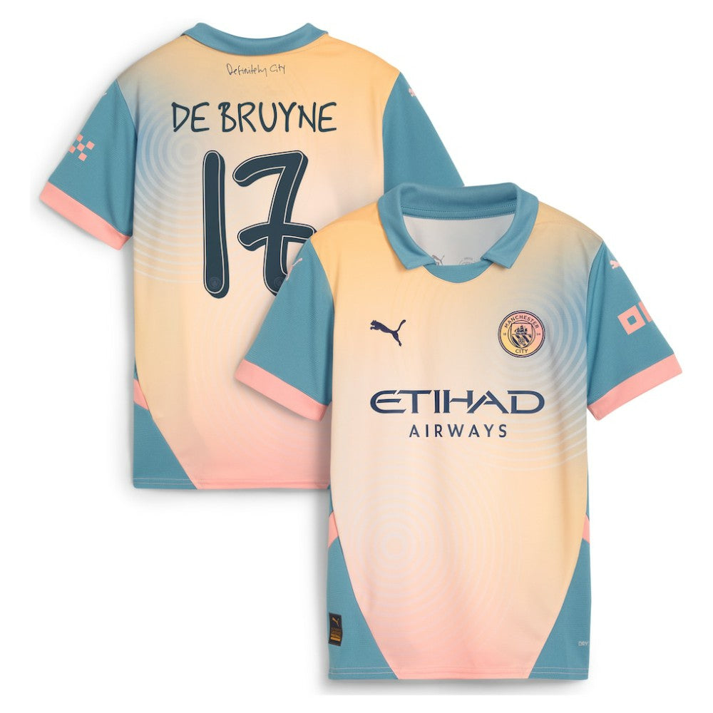 Kevin De Bruyne Manchester City Youth 2024/25 Fourth Replica Player Jersey Blue - Puma