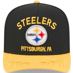 Pittsburgh Steelers New Era 2025 NFL Draft A-Frame 9FIFTY Snapback Hat