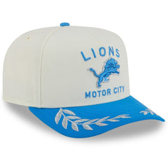 Detroit Lions New Era 2025 NFL Draft A-Frame 9FIFTY Snapback Hat