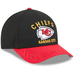 Kansas City Chiefs New Era 2025 NFL Draft 9FORTY A-Frame M-Crown Adjustable Hat