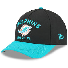 Miami Dolphins New Era 2025 NFL Draft 9FORTY A-Frame M-Crown Adjustable Hat