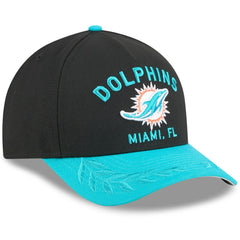 Miami Dolphins New Era 2025 NFL Draft 9FORTY A-Frame M-Crown Adjustable Hat
