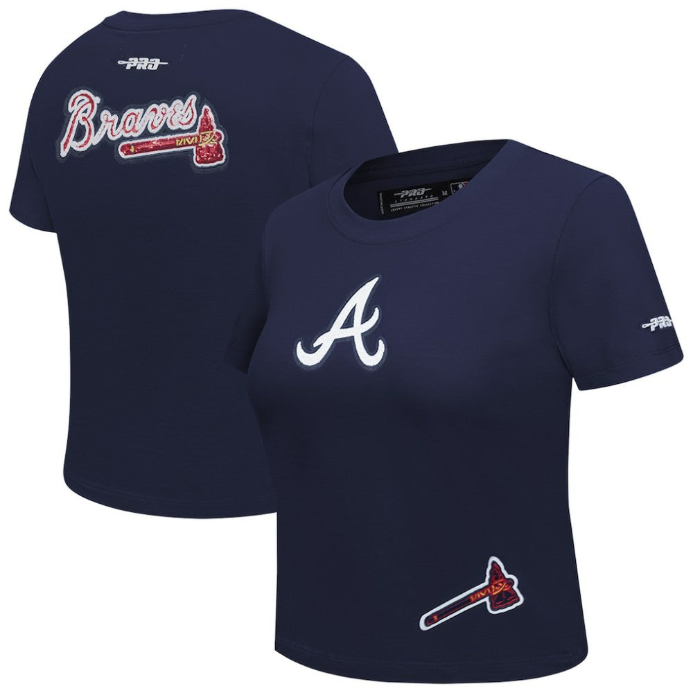 Atlanta Braves Pro Standard Women's Game Day Classics Baby Doll Cropped T-Shirt | MLB Near me