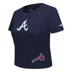 Atlanta Braves Pro Standard Women's Game Day Classics Baby Doll Cropped T-Shirt | MLB Near me