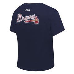 Atlanta Braves Pro Standard Women's Game Day Classics Baby Doll Cropped T-Shirt | MLB Near me