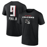 Atlanta Falcons Michael Penix Jr. Name & Number Team Wordmark T-Shirt